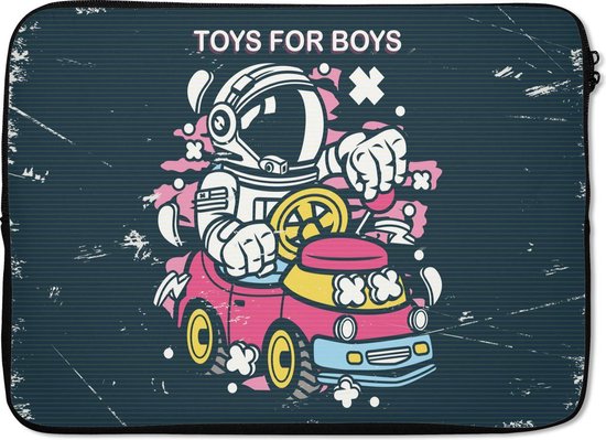 Housse pour ordinateur portable 13 pouces - Vintage - Astronaute - Voiture - Housse pour ordinateur portable