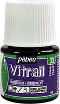 Glasverf - Transparan Glanzend - Pebeo Vitrail Transparant - 33 parma violet - 45 ml