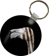 Porte-clés - Flamingo - Bec - Ligne - Plastique - Rond - Cadeaux à distribuer