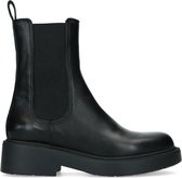 Sacha - Dames - Zwarte leren chelsea boots - Maat 38