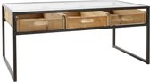 Bijzettafel DKD Home Decor Hout Metaal Kristal (110 x 60 x 48 cm)