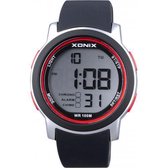 Xonix DAR-006 - Horloge - Digitaal - Zwart - Rood - Waterdicht