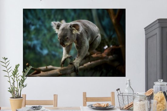 Muurstickers - Sticker Folie - Koala - Boom - Australië - 120x80 cm - Plakfolie - Muurstickers Kinderkamer - Zelfklevend Behang - Zelfklevend behangpapier - Stickerfolie