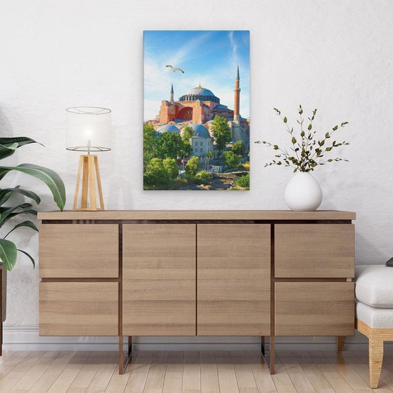 Artaza Peinture sur toile Mosquée Sainte-Sophie à Istanbul - 40x60 - Photo sur toile - Impression sur toile