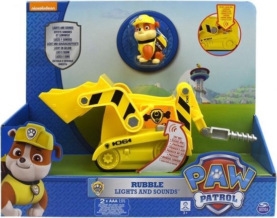 Berri min zuurstof Paw Patrol deluxe rescue voertuig - Rubble bulldozer met licht en geluid |  bol.com