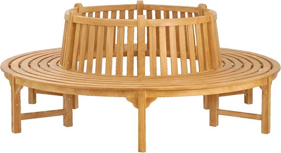 Banc d'arbre rond 220cm | Teck