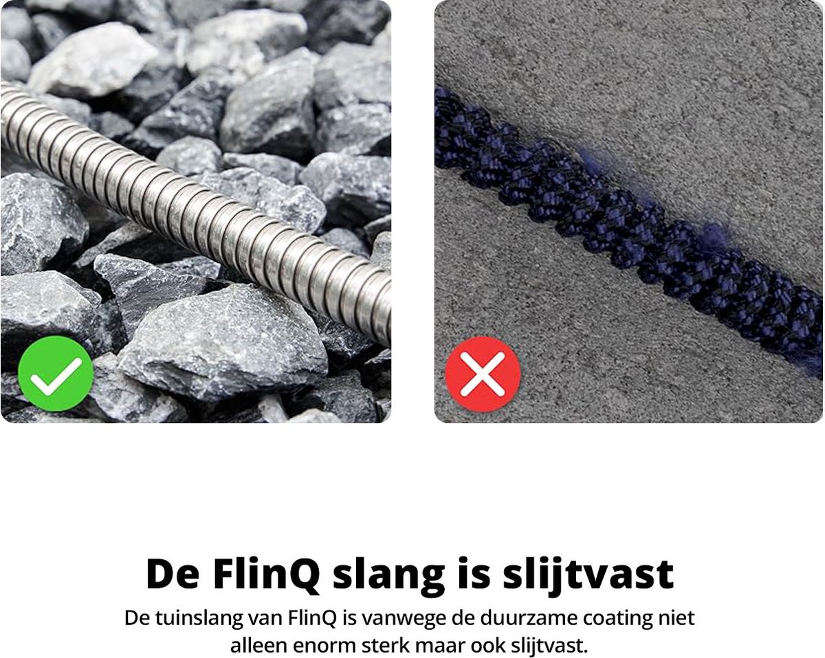 FlinQ RVS Flexibele Tuinslang tot 15 meter - Waterslang met Sproeikop - Flexibel dus geen Knopen thumbnail 6