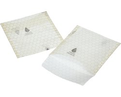 Natural Elements Eco-vriendelijke set van 2 herbruikbare biologische bijenwas boterhamzakjes