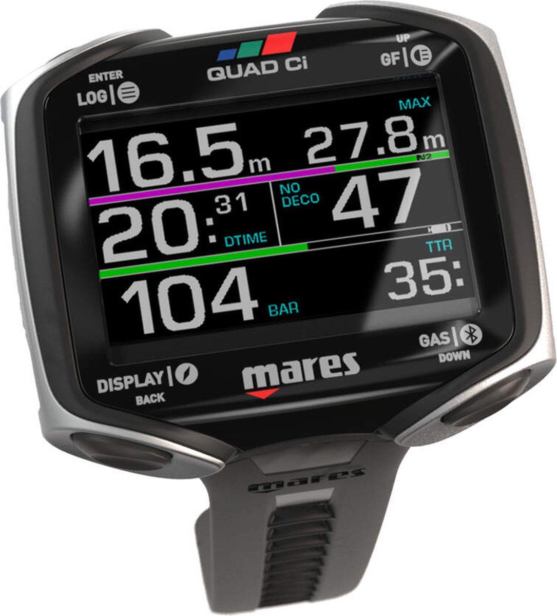 Mares Quad Ci - Kleurenscherm, Bluetooth