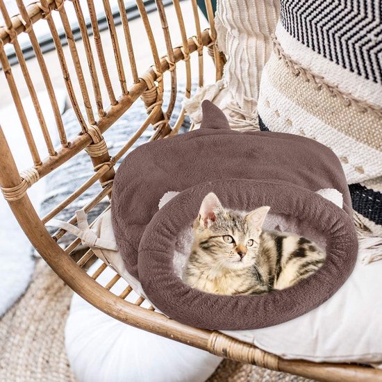 Kerstboom Kattenbed – Knusse Grot Voor Kat Of Kleine Hond, Met Breiset En Antislip