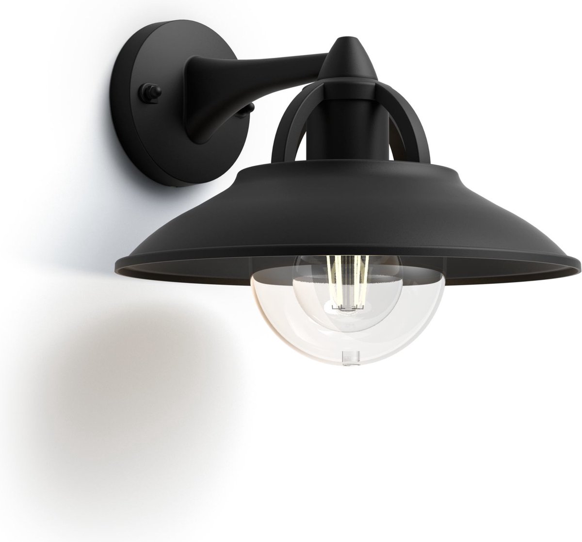 Philips wandverlichting Cormorant zwart E27