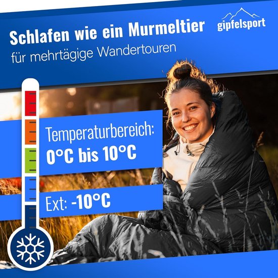 Agemore Ultra lichte rechthoekige slaapzak - geschikt voor outdoor camping, rugzakreizen en wandelen - lente zomer herfst - waterdicht en compact - kinderen jongeren volwassenen Sleeping Bag — afbeelding 3
