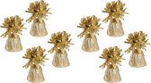 Haza Ballon - 8x - or - 170 grammes - poids pour bouquets de ballons à l'hélium