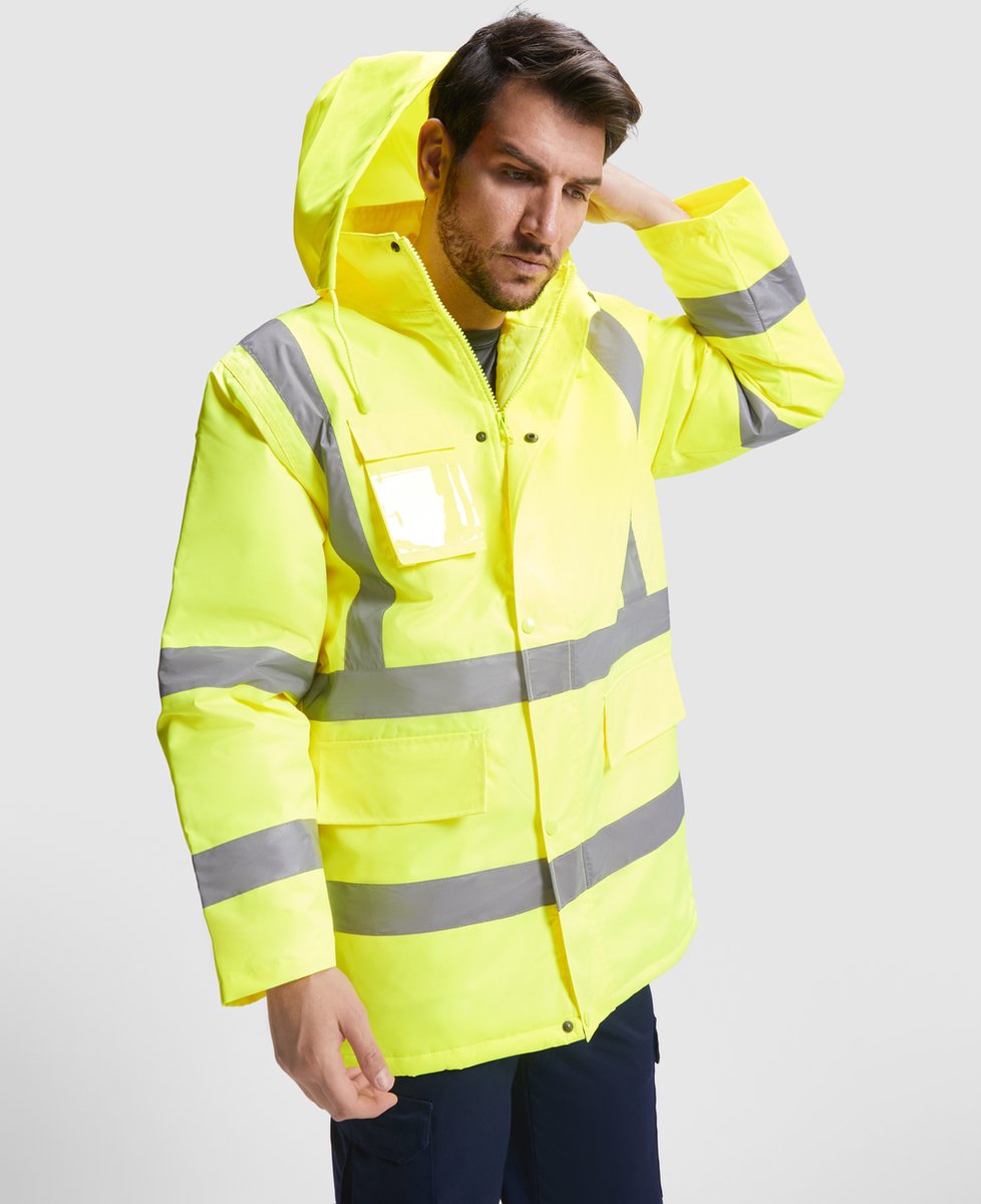 Roly Jacket Merak RY9320 55/Fluor 223 Marineblauw