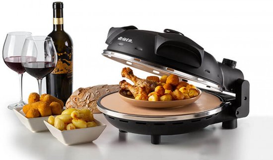Ariete 0917/00 - PIZZA IN 4 'MINUTES - pizzaoven - 1200W - timer - diameter 32 cm - max. 400 graden - zwart — afbeelding 2