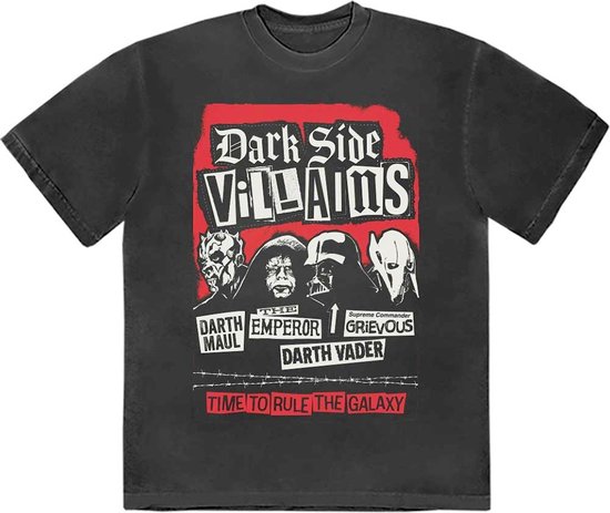 Disney Star Wars T-shirt Homme Dark Side Villains M Zwart bol