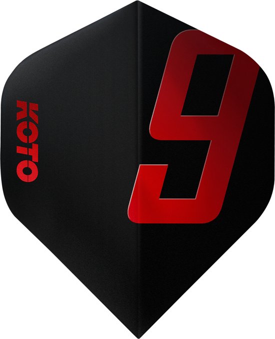 KOTO 9 Edition Metallic NO2 Black & Red - Dart Flights van KOTO — afbeelding 5