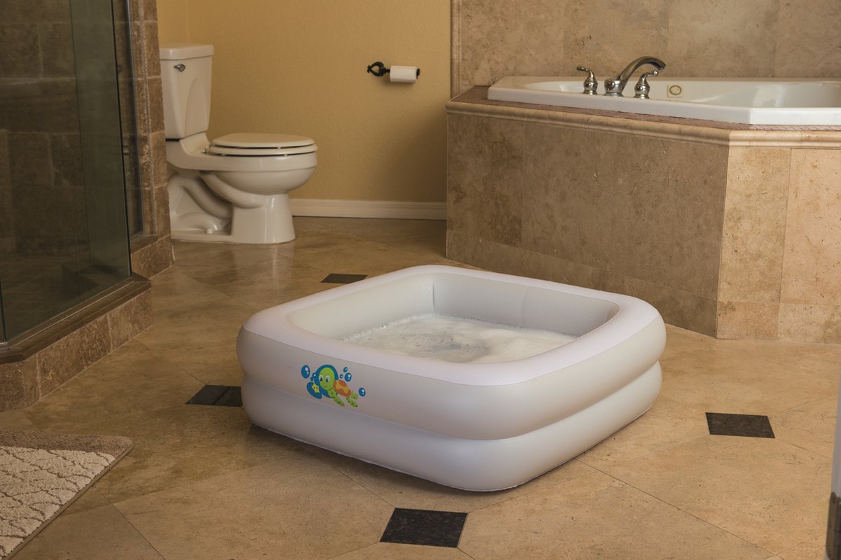 Bestway - Babyzwembad met Opblaasbare Bodem - 86 x 86 x 25 cm — afbeelding 2