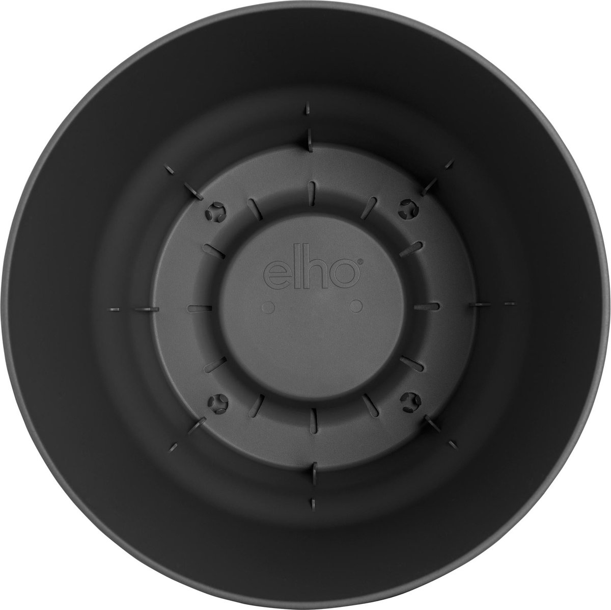 Elho Pot Greenville Round zwart D24 x H23