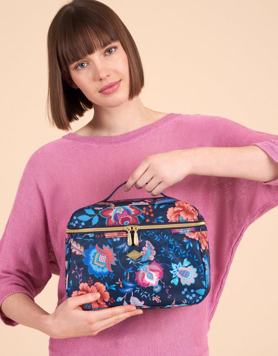 Oilily Coco - Toilettas - Beautycase - Waterafstotend - Dames - Vrouwen - Blauw - One size