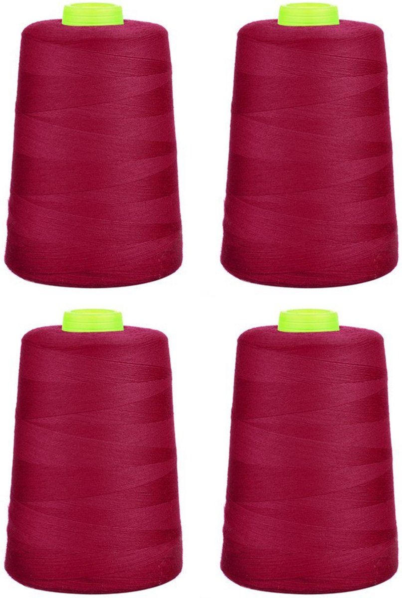Phoenix 4x 5000m overlock garen - roze rood