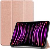 iMoshion Tablet Hoes Geschikt voor iPad Pro 12.9 (2021) / iPad Pro 12.9 (2022) - iMoshion Trifold Bookcase - Rosé goud
