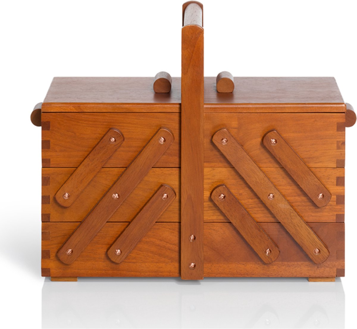 PRYM Naaibox hout donker M 612549 - Naaiboxen - Prym