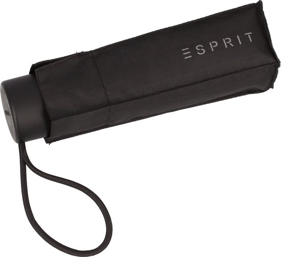 ESPRIT Petito Ombrello Tascabile Ultra Leggero – Mini 16 Cm, Impermeabile, Con Impugnatura Gommatra, Grigio
