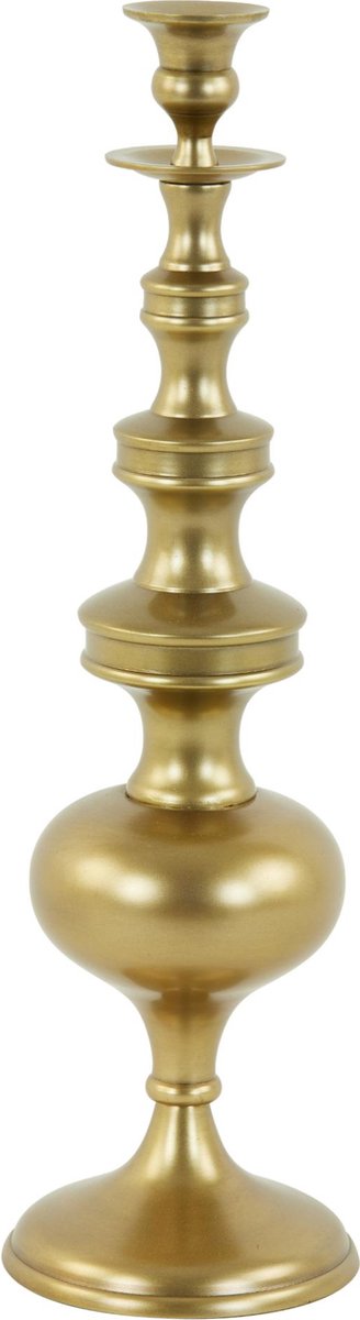 Kandelaar Lizet - Goud - Ø15cm - Modern - Metaal - Moederdag - Moederdag cadeautje - Moederdag cadeau voor mama