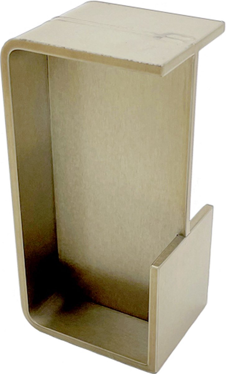 Schuifdeurgreep I-4250 Champagne - Inbouw schuifdeurkom - merk Didheya - voor deurdikte 40 mm - Afmeting 50 x 100 mm