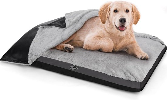 Zelf Verwarmende Hondenmand met Deken – Afneembare Wasbare Hoes – Antislip Basis – Ideaal voor Middelgrote Honden en Katten – XL