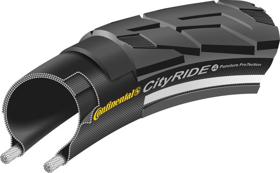 Continental Buitenband City Ride 28 X 1 3/8 X 1 5/8 (37-622) Zwart