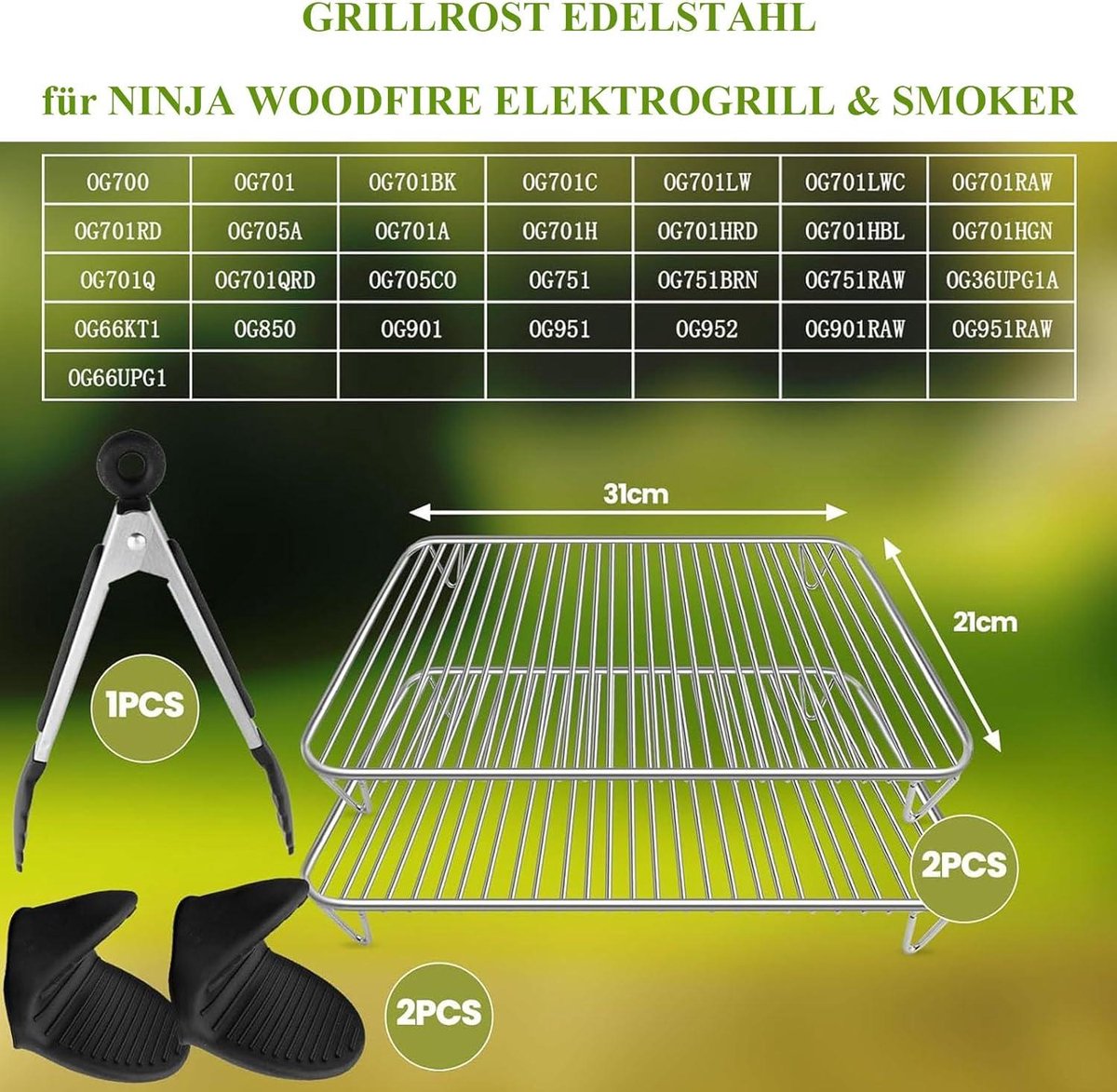 Ninja Woodfire Officiële Standaard Met Zijtafel - In Hoogte Verstelbaar Geschikt Voor Woodfire Oven En Bbq S Og701eu Og850eu Og901eu En Oo101eu