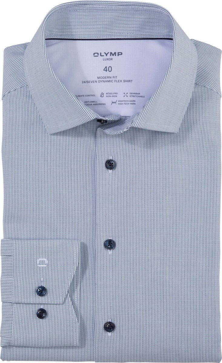 Olymp overhemd bordeaux Luxor 24/Seven Modern Fit