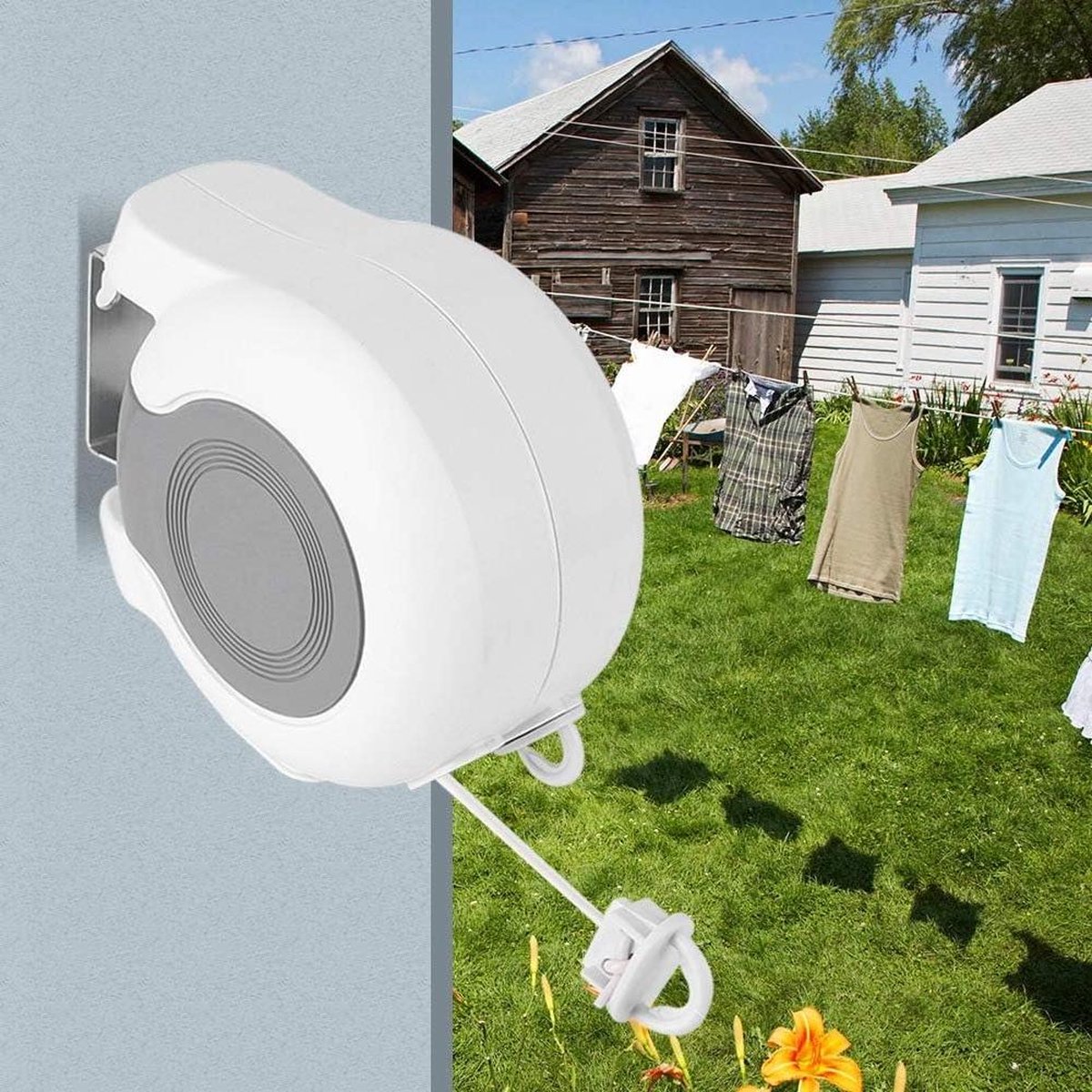 Dry Clothesline ABS Durable for Home - Outdoor Clothes Drying Rack