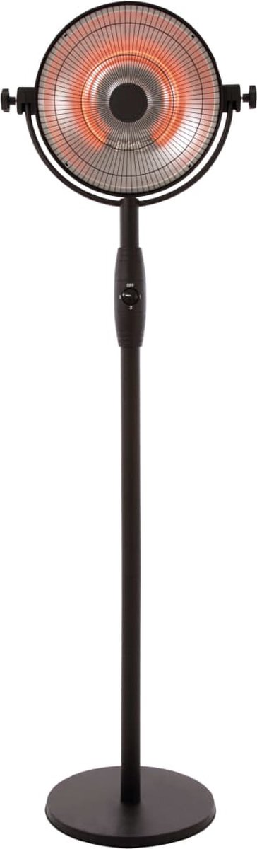 Sunred Retro Bright 2100 W - Chauffage de terrasse sur pied - Noir