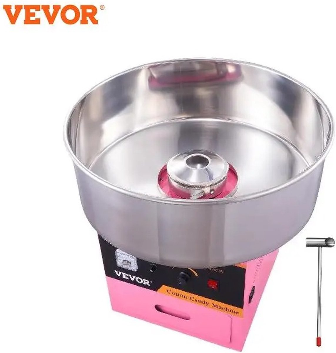 Vevor Suikerspinmachine Suikerspin machine Suikerspin Professioneel Roze