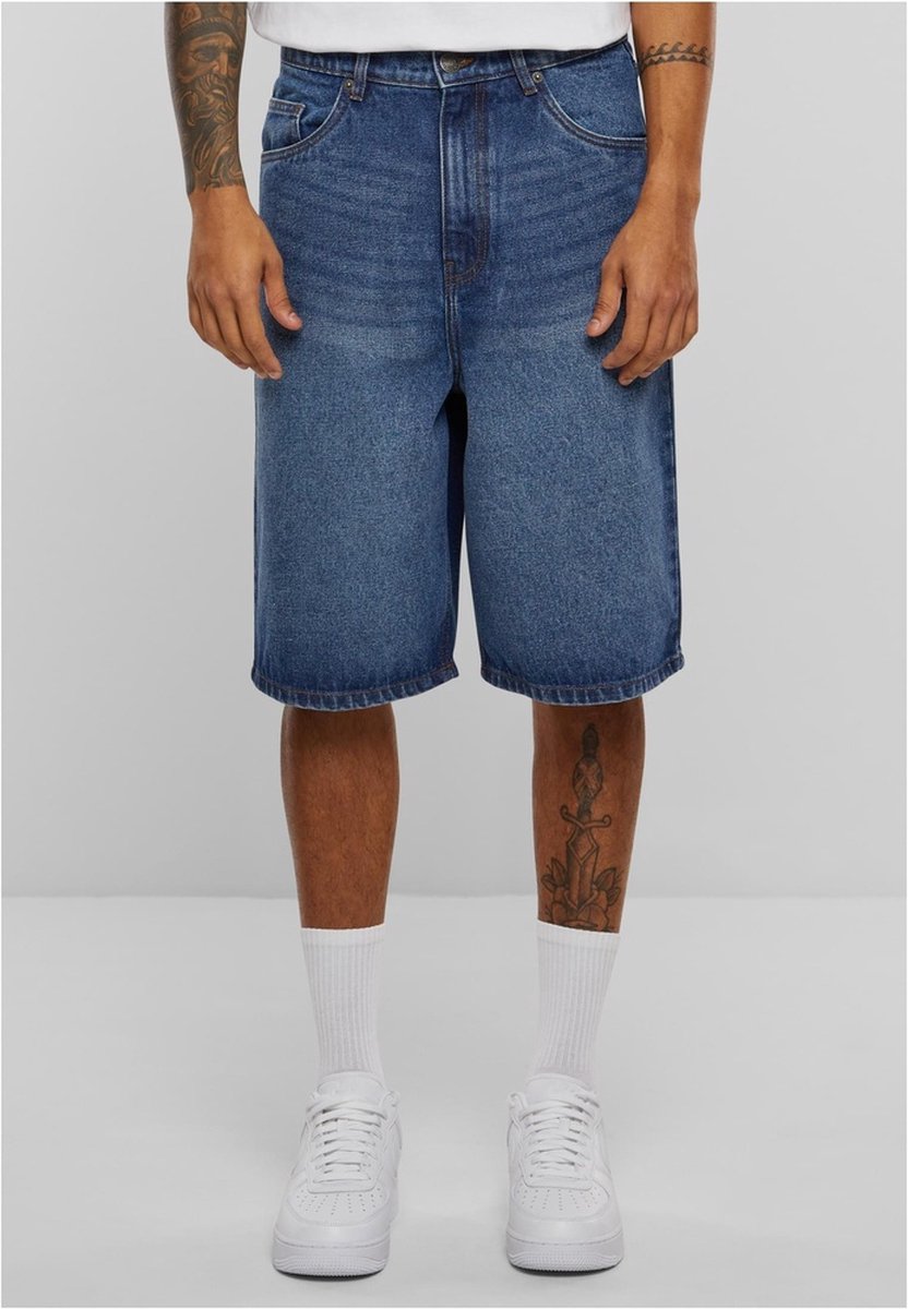 Urban Classics - 90's Heavy Denim Korte broek - Taille, 40 inch - Blauw