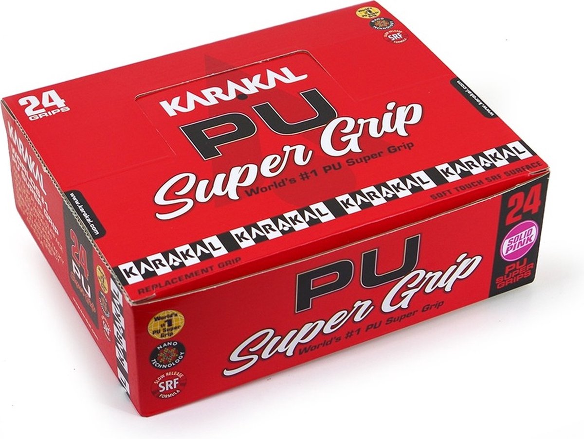Karakal Black PU Super Grip (Box of 24) Roze