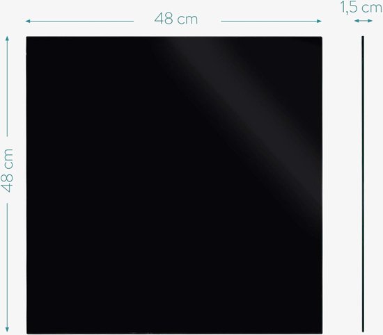 Magnetisch Memobord 80x50 cm van Staal - Ideaal voor Magneten