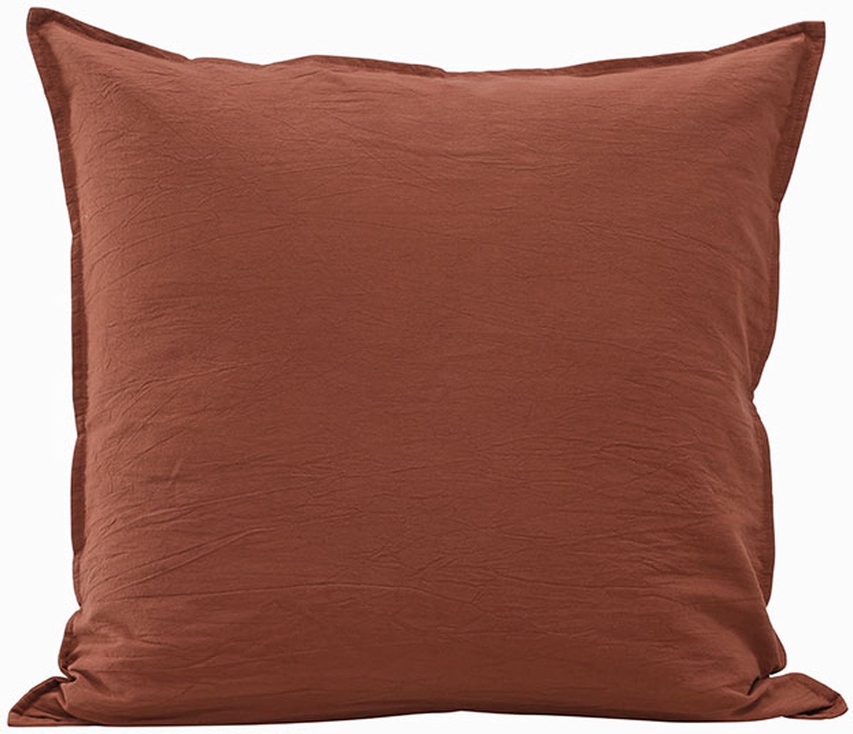 Ronja kussensloop 60x60cm roest oranje.