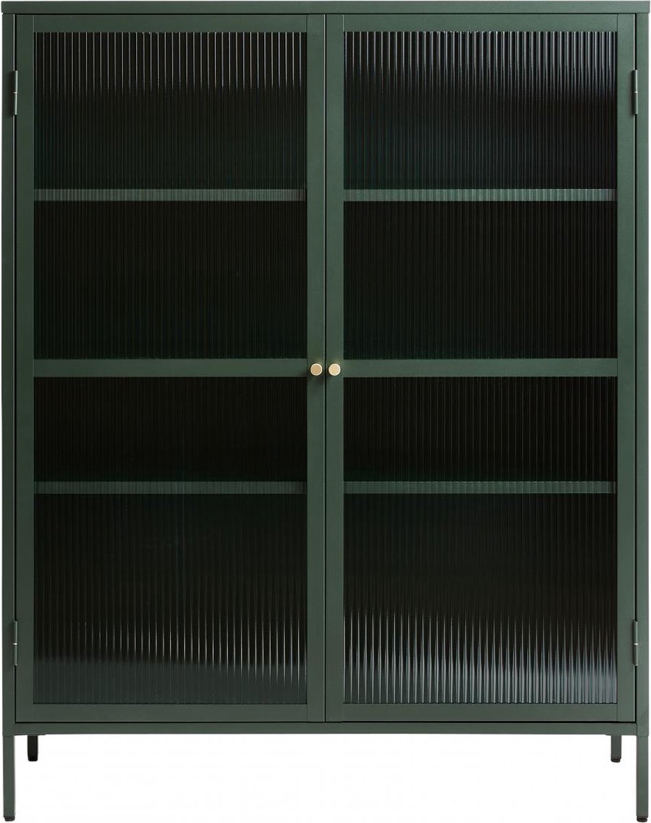 Nordic Home - Olan glazen vitrinekast - 140 cm - groen
