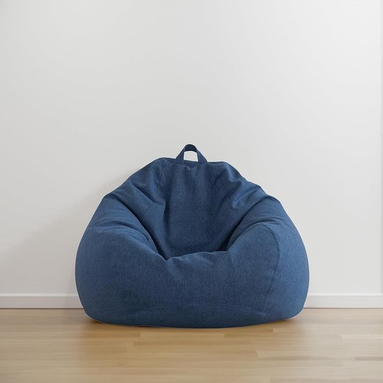 Preisvergleich für AD.CON Sitzsack mit ECO Füllung Puff Relax-Sessel Sitzkissen Bodenkissen Bean Bag 70x80x50cm 120L Dunkelgrau, cm | Ladendirekt