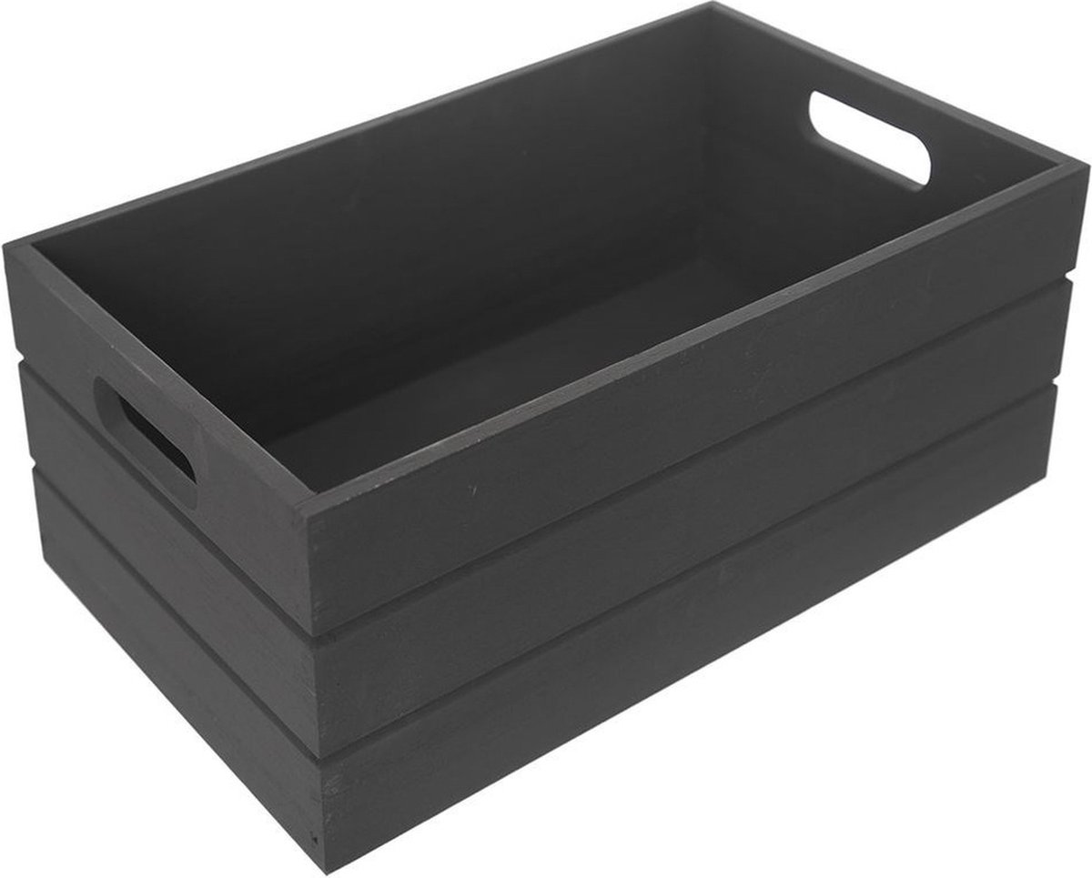 Opbergdoos Houten 31x21x13 cm - Opbergbox - Opbergmand