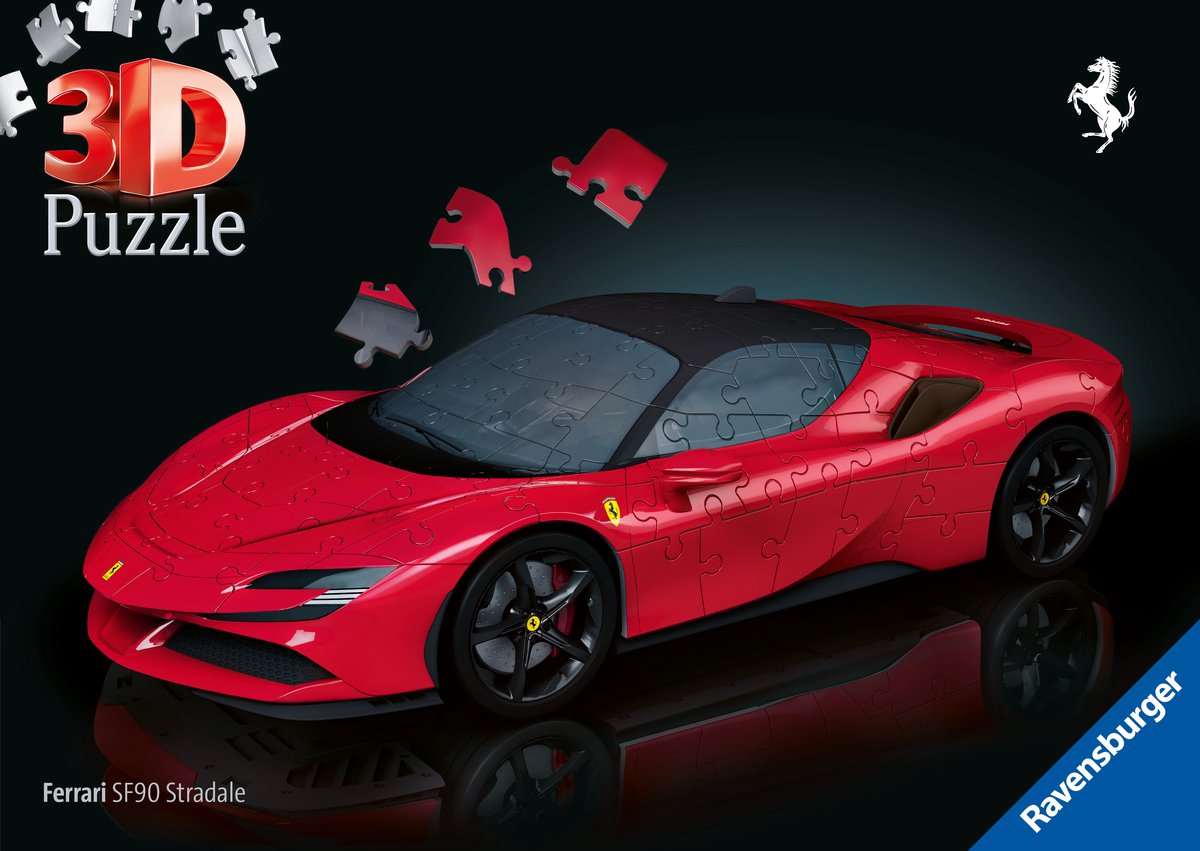 Ravensburger - Ferrari SF 90 Stradale - 3D Puzzel voor Kinderen en Volwassenen — afbeelding 11