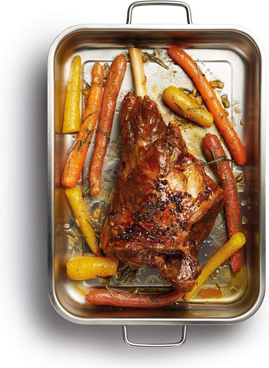 Lagostina Accademia Lagofusion Pan van roestvrij staal 18/10, 20 cm, inductie, gas en oven tot 250 °C, buitenkant gepolijst en binnenkant gesatineerd, klinknagel handvat, bodem 5 lagen
