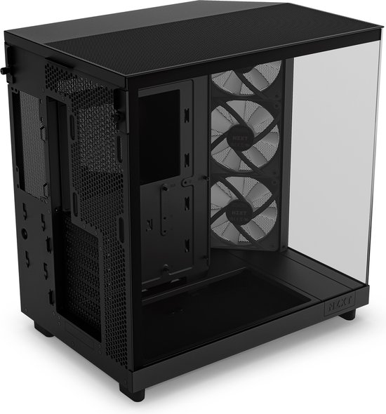 NZXT H6 Flow RGB - Zwart - Panoramisch glas - Bol