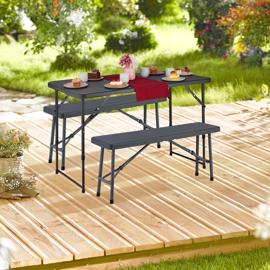 COSTWAY Table Console 180 cm, Grand Console Entree, 3 Étagères, Cadre
