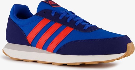 Adidas Run 60S 3.0 heren sneakers blauw rood - Maat 43 1/3 - Uitneembare  zool | bol