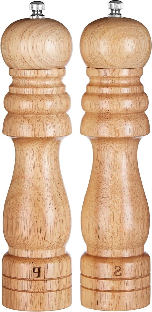 Pepermolens - Hervulbare Zwarte Houten Pepermolen Grinder met Molen